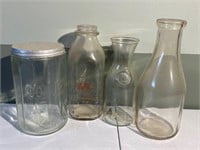 Vintage Bottles & Jar