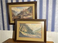 2 Framed Cabin Pictures