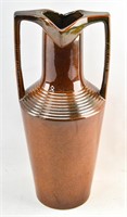 Brown Art Deco Egyptian Revival Grecian Amphora