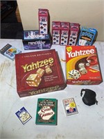 Yahtzee, Rook, Mindtrap, Cards etc