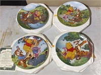 4 Winnie the Pooh Collector Plates
