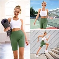20$-apexup 1 pack yoga shorts XS olive green