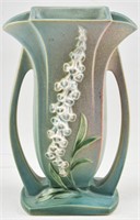 Roseville Foxglove Green Pottery Vase 49-9