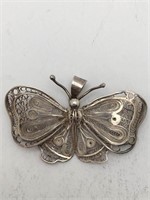 Sterling Silver Butterfly Pendant