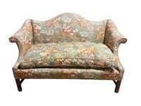 Chippendale Style Camelback Settee