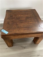 Solid rustic wood table