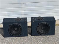 LARGE MTX 12” CAR AUDIO SPEAKERS IN CANS