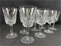 Waterford Set of 8 "Lismore" Hock Wine Glasses