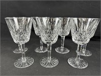 Waterford Set of 7 "Lismore" Wine Goblets