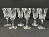 Waterford Set of 6 "Lismore"  Sherry Glasses