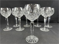 Waterford Set of 8 "Lismore" Balloon Wine Glasses