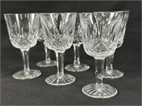 Set of 6 Waterford 4-1/4" PortWine Lismore Glasses