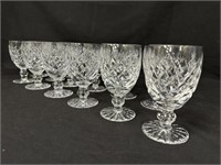 12 Waterford Crystal Claret Wine Glasses 'Donegal'