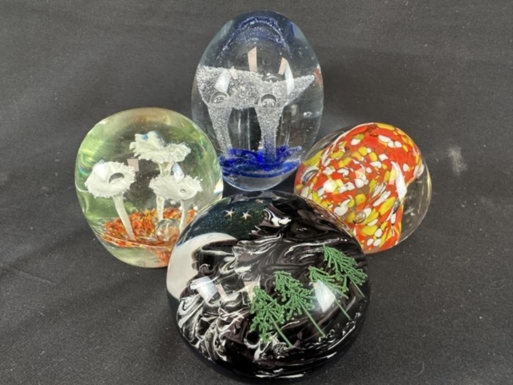 Lot of 4 Paperweights