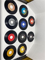 10 pre owned 45 vinyl records