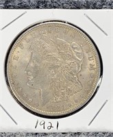 1921 Morgan Silver Dollar US Mint Coin