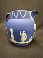 Wedgwood Dark Cobalt Jasperware Rounded Pitcher