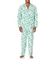M Amazon Essentials Men's Flannel Pajama Set