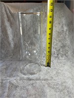 Vintage 12” Wolfard Glass Blowing Company Oil Lamp