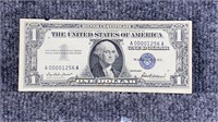 1957 Silver Certificate LOW SERIAL NUMBER 00001256