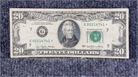1977 STAR* $20 Federal Reserve Note US Currency