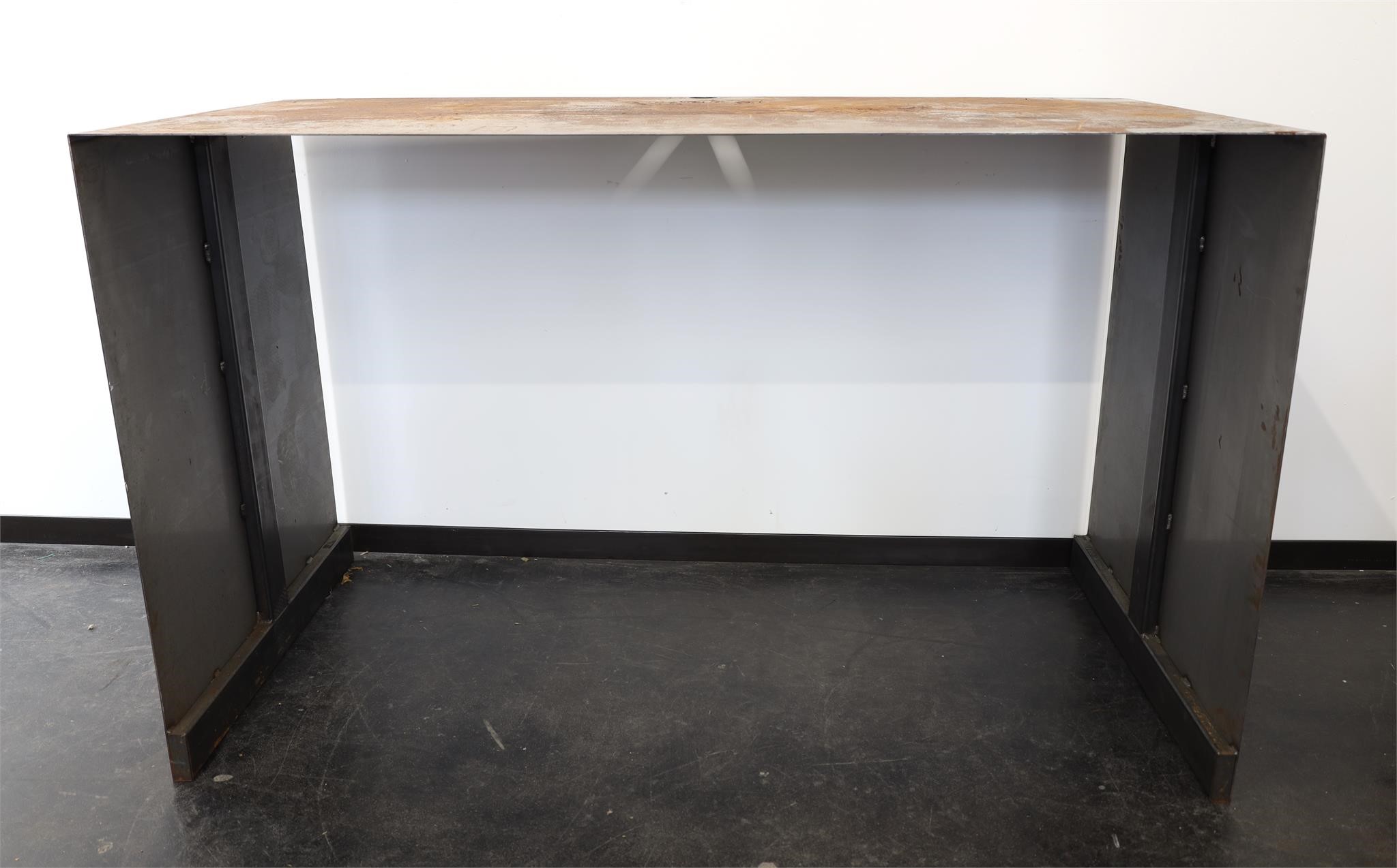 Custom Fabricated Steel Desk by Tobeto Designs