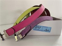 "Harlieghs" of UK high end leather belts - 3 pcs.