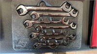 SNAP-ON 7 PIECE ANGLE HEAD METRIC WRENCH SET 10-