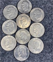 10-Eisenhower  "IKE" Dollars US Mint Coins