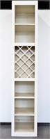 Large Wooden Storage Cabinet w/ Wine Rack