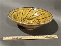 Decorative red ware bowl