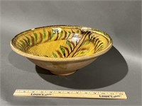 Decorative red ware bowl