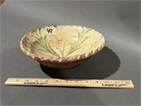 Decorative red ware bowl