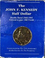 JFK Gold Plated Half Dollar