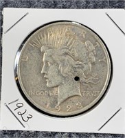 1923 Silver Peace Dollar US Mint Coin