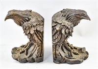 2 Avery Creations Resin Eagle Bookends