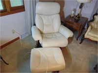 Scandinavian Style Recliner and Foot Stool - Nice