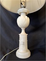 Alabaster Marble Table Lamp w Tulip Center Design