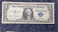 1957 US $1 Silver Certificate Currency Note