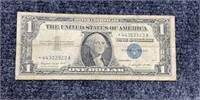 1957-A STAR US $1 Silver Certificate Currency Note