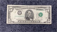 1981 $5 Bill PRINTING ALIGNMENT ERROR