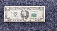 ERROR $20 Bill Printing Error 1977 US Currency