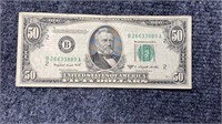 1950-C $50 Federal Reserve Note US Currency