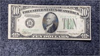 1934-A  $10 Federal Reserve Note US Currency