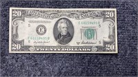 1950-B $20 Federal Reserve Note US Currency