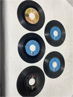 5 pre owned 45 vinyl records
