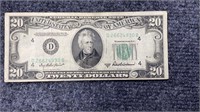 1950-B $20 Federal Reserve Note US Currency