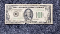 1934 $100 Bill Federal Reserve Note US Currency