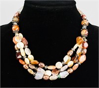 Chinese Multi-Gemstone Beads Necklace