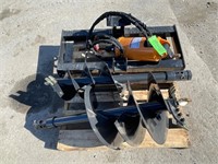 New Wolverine Skid Steer Auger Attachment (C431E)